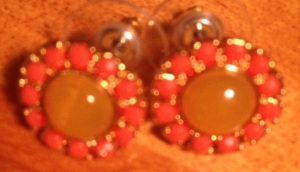 Purchased: Coral and (bright) yellow studs - picture does not do them justice.